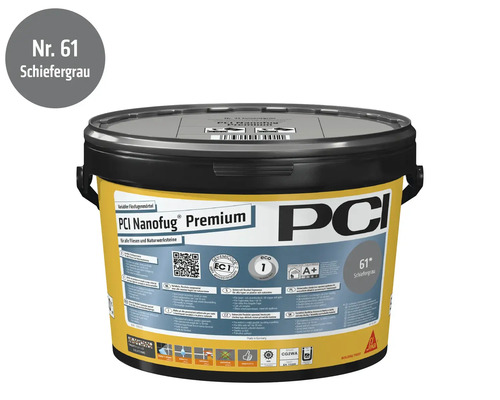 PCI Nanofug Premium Flexfugenmörtel Schiefergrau Eimer