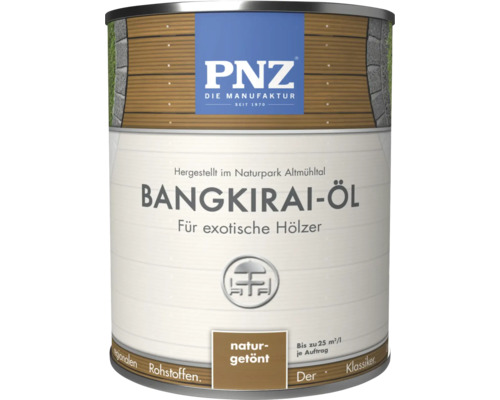 PNZ Bangkirai Öl für exotische Hölzer naturgetönt im Gebinde
