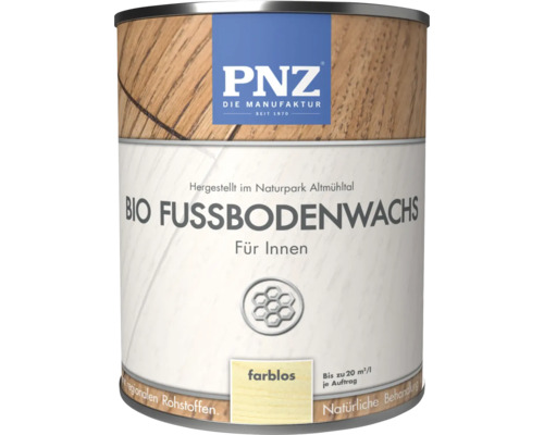 PNZ Bio Fussbodenwachs farblos für Innenanwendung in der Dose
