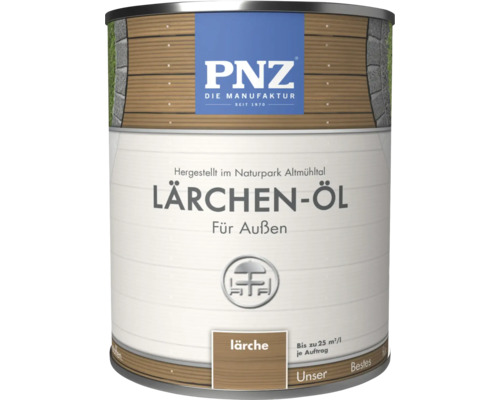 PNZ Lärchen Öl für den Außenbereich im Eimer, 25 Quadratmeter pro Liter Ergiebigkeit