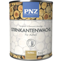 PNZ Stirnkantenwachs für Außen, farblos, Holzschutz für Hirnholz, 1 Liter Dose
