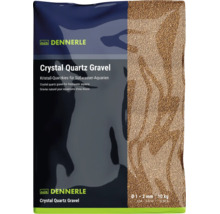 Dennerle Crystal Quarz Kies für Süßwasser-Aquarien, Körnung 1 bis 2 Millimeter, 10 Kilogramm