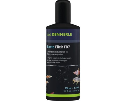 Dennerle Bacto Elixir FB7 lebende Filterbakterien für Süßwasser Aquarien 250 Milliliter Flasche