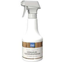 PNZ Gerbsaeure Fleckenentferner in einer Spruehflasche zur Entfernung von Gerbsaeureflecken auf Holz im Innen und Aussenbereich.