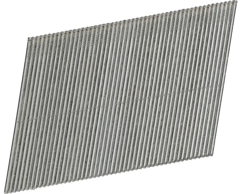 Streifennägel für Druckluftnagler, magaziniert, aus Metall für Holzarbeiten.