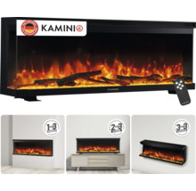 Elektrokamin Kamini mit täuschend echtem Flammeneffekt, inklusive Fernbedienung, flexibel einsetzbar als Einbau-, Stand- oder Wandkamin.