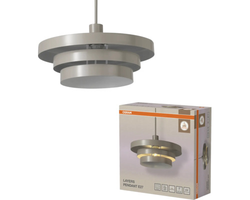 Moderne Osram Layers Pendelleuchte E27 mit abgestuftem Lampenschirm inklusive Verpackung