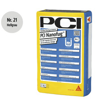 PCI Nanofug flexibler Fugenmörtel hellgrau, 15 Kilogramm Sack für alle Fugenbreiten und keramischen Beläge.