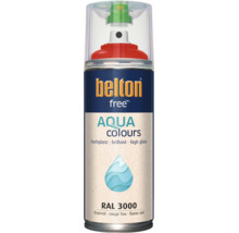 Belton Free Aqua Colours Sprühlack hochglänzend in Feuerrot RAL 3000