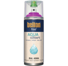 Belton Free Aqua Colours Sprühlack in Verkehrspurpur RAL 4006 hochglänzend in einer Spraydose.