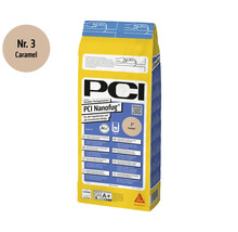 PCI Nanofug Flexfugenmörtel in Caramel, 4 Kilogramm Sack für alle Fugenbreiten und keramischen Beläge.