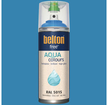 Belton Free Aqua Colours Sprühlack in Himmelblau RAL 5015 Hochglanz 400 Milliliter