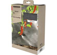Windhager Unkrautvlies in Verpackung, 1,6 x 5 Meter, 50 Gramm pro Quadratmeter, zur Unkrautunterdrückung im Garten.
