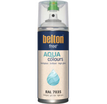 Belton Free Aqua Colours Sprühlack in lichtgrau RAL 7035 mit Hochglanz Effekt in der Spraydose