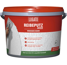 Lugato Reibeputz Aussen Weisses Haus im Kunststoffeimer 20 Kilogramm für wetterfesten Fassadenputz.