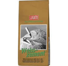 Lugato Weisszement Sack Portlandzement CEM I 52,5 R SR 5 fuer Bauarbeiten