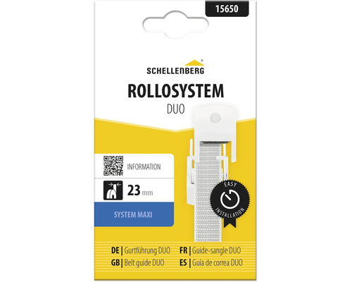 Schellenberg Rollosystem DUO Gurtführung für 23 Millimeter Gurtbreite für System Maxi