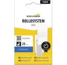 Schellenberg Rollosystem Duo Gurtführung für Rollladen mit 23 Millimeter Gurtbreite, System Maxi für einfache Montage.