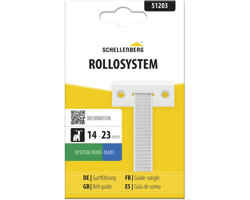 Schellenberg Rollosystem Gurtführung für Rollläden mit 14 bis 23 Millimeter Gurtbreite zur Wandmontage