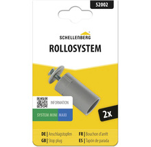 Schellenberg Anschlagstopfen für Rollosystem Mini und Maxi im Zweierpack mit Schraube