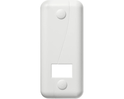 Abdeckplatte fuer Thermostat mit Aussparung fuer Display und zwei Bedienknoepfen