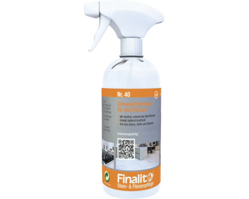 Finalit Nr 40 Citrusduft Reiniger für alle Flächen in der Sprühflasche zur Stein und Fliesenpflege