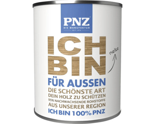 Dose PNZ Holzschutzfarbe für den Außenbereich im Farbton Nelke