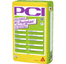 Sack mit PCI Periplan Bodenausgleich Masse für Unterbeläge zum Ausgleichen von Betonböden in Innenräumen