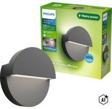 Philips UltraEfficient LED Wandleuchte für den Außenbereich, rund, 4,3 Watt, 800 Lumen, inklusive Produktverpackung (Image AI modified or generated)