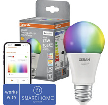 Osram Smart Plus LED Leuchtmittel E27 mit Verpackung und Smartphone Steuerung kompatibel mit Hornbach Smart Home