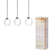 Drei runde LED Pendelleuchten mit Verpackung Osram Circle Pendant Linear Click-CCT mit 20 Watt Leistung