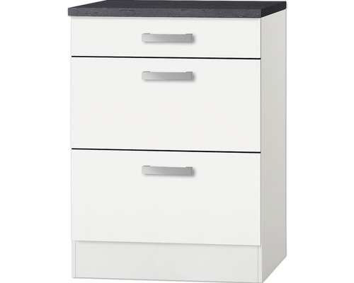 Optifit Auszugunterschrank Oslo214 BxTxH 60x60x84,8 cm weiß matt zerlegt