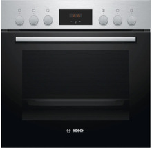 Bosch Einbaubackofen mit Edelstahlblende und digitaler Zeitanzeige