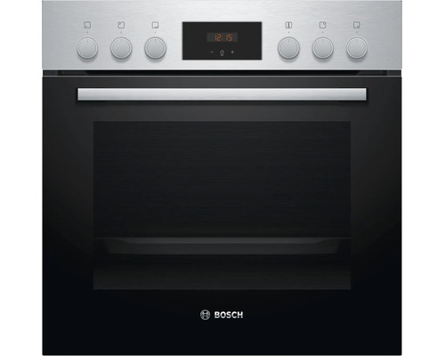 Bosch Einbaubackofen mit Edelstahlblende und digitaler Zeitanzeige