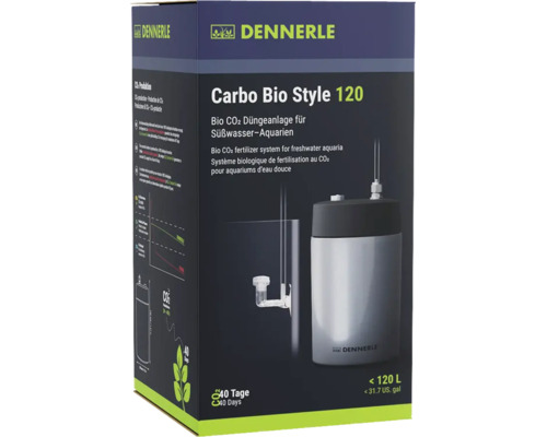 Dennerle Carbo Bio Style 120 Bio Kohlendioxid Duengeanlage fuer Suesswasser Aquarien bis 120 Liter