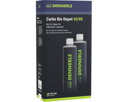 Dennerle Carbo Bio Depot 60 80 Nachfuellset fuer Suesswasser Aquarien mit zwei Kohlenstoffdioxid Depots