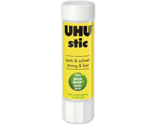 UHU stic Klebestift lösungsmittelfrei 98 Prozent naturbasiert für starke und schnelle Verklebungen