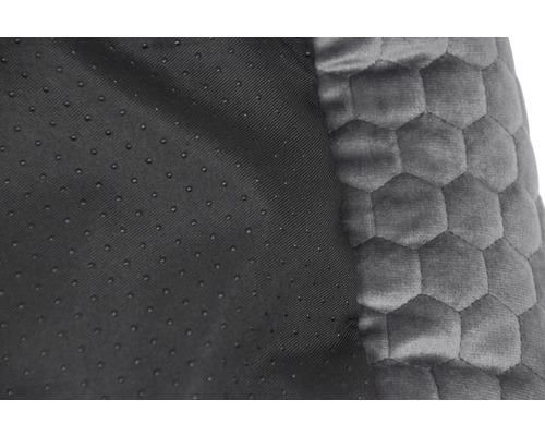 Detailaufnahme eines Kissens mit hexagonalem Muster und Antirutschbeschichtung