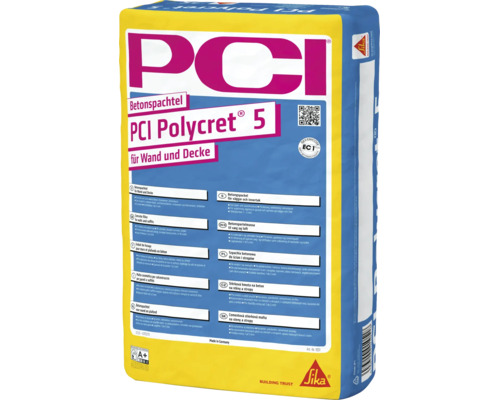 PCI Polycret 5 Betonspachtel für Wand und Decke zur Sanierung von Betonflächen im Innen und Außenbereich