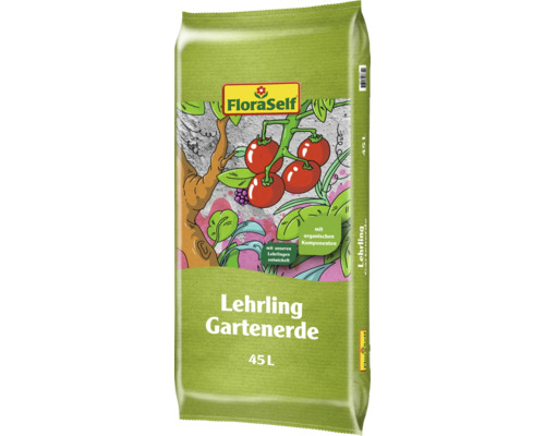 FloraSelf Lehrling Gartenerde mit organischen Komponenten in 45 Liter Packung