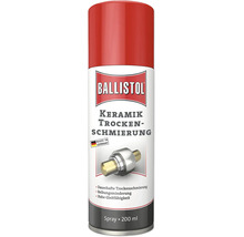 Ballistol Keramik Trockenschmierung Spray 200 Milliliter für dauerhafte Trockenschmierung und Reibungsminderung.