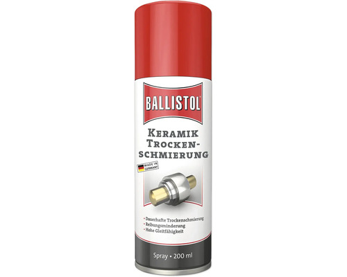 Ballistol Keramik Trockenschmierung Spray 200 Milliliter für dauerhafte Trockenschmierung und Reibungsminderung.