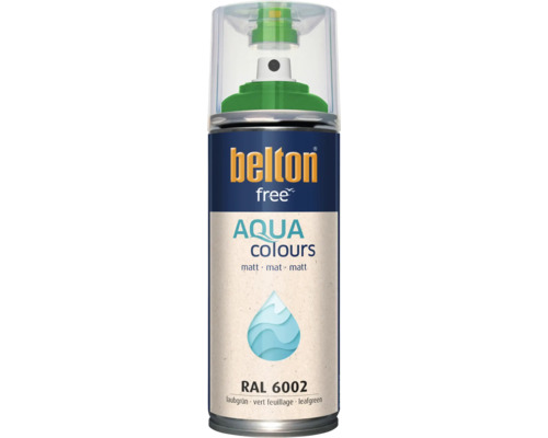 Belton Free Aqua Colours Sprühlack in Laubgrün matt RAL 6002