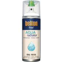 Belton Free Aqua Heizkörperlack in verkehrsweiß RAL 9016 seidenglänzend als Sprühdose für Heizkörper