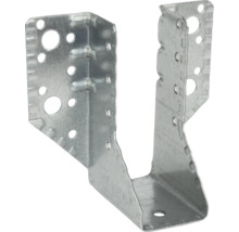 Balkenschuh aus verzinktem Stahl mit vorgebohrten Löchern zur stabilen Befestigung von Holzbalken.