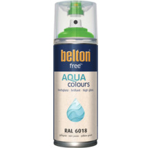 Belton Free Aqua Colours Spraydose in gelbgrün RAL 6018 mit Hochglanz Effekt
