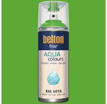 Belton Free Aqua Colours Sprühlack RAL 6018 gelbgrün hochglänzend
