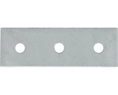 Rechteckiger Flachverbinder aus Metall mit drei Bohrungen zur stabilen Holzverbindung