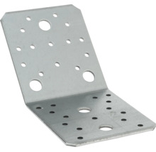 Winkelverbinder aus Metall mit zahlreichen Lochungen zur Holzverbindung
