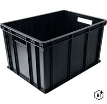 Stabile Kunststoffbox zur Aufbewahrung und Transport von Gegenständen (Image AI modified or generated)